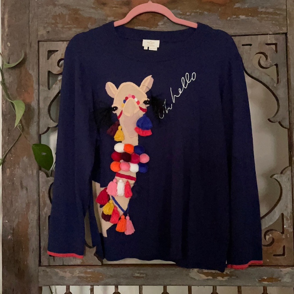 Kate Spade Embellished Camel Sweater